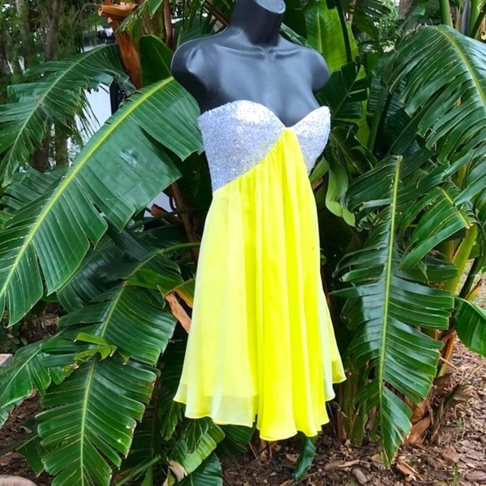 La femme Paris sequin baby doll dress